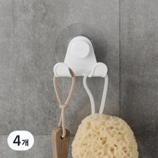 움브라 FLEX 부착형 무타공 걸이, 화이트, 4개