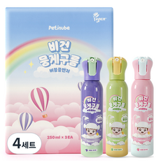 쁘띠누베 비건 뭉게구름 올인원 버블클렌저 3종 선물세트, 250ml, 4세트
