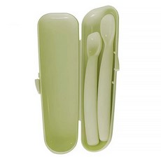 tgm 嬰兒副食品餵食湯匙2件組, 橄欖綠, 1組