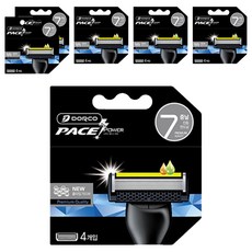 Dorco PACE POWER 7 剃須刀片, 4入, 6個