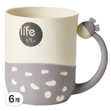 賽勒優利 優利長頸鹿漱口杯, 灰色, 1入, 6個