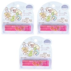 Sumikkogurashi 角落生物 乳木果油護唇膏 藍莓 15g 深層保濕 滋潤修護 唇部護理 日本製造, 3支