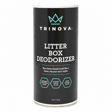 TRINOVA 貓砂盆除臭劑, 16oz/453g，吸收並消除異味, 延長貓砂使用壽命, 100%有機安全, 1瓶