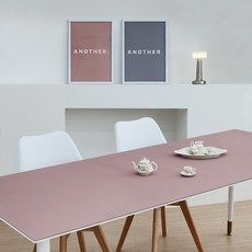 QUECHUNG Another 雙麵皮革防水方形桌布墊, 可可色 + 灰色, 60 x 60 cm, 1個