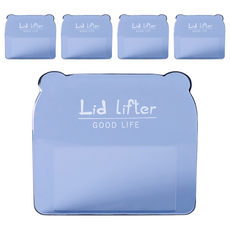 馬桶掀蓋器 5入, 7 x 6 x 0.1cm, 藍色