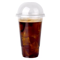 TOGO PACK 透明PET冰杯+圓頂蓋, 100入, 1套, 600ml