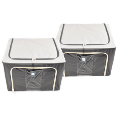 볼매다움 대용량 리빙박스, 그레이, 100L, 2개