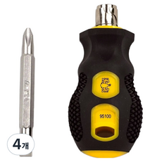 BESTIR 鷹之印 短柄兩用螺絲起子 BST-95100 6 x 38, 4個