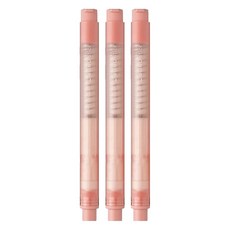 蜻蜓牌 MONO 按壓橡擦 JCC-122 紅桿 筆型橡皮擦 精準擦拭, 3支