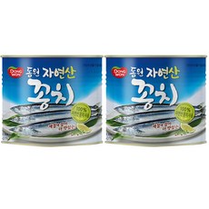 동원 꽁치 통조림, 1.8kg, 2개