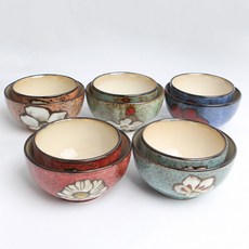 Royal Essex 手繪碗套組 10入, 混色, 飯碗 5入+大碗 5入