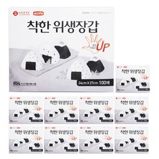 LOTTE 樂天 e.Life 善良衛生手套, 100入, 10個