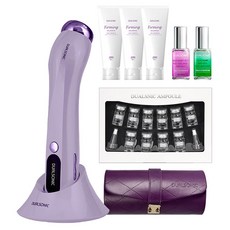 듀얼소닉 알토 + 하이알 앰플 + 콜라겐 앰플 + 스킨 셀 앰플 6ml x 10p + 콜라겐 젤 3p + 알토 가죽케이스 세트, JOMT-AH-38A, 퍼플(알토, 케이스)