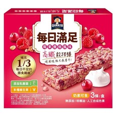 QUAKER 桂格 每日滿足穀物棒, 69g, 1盒
