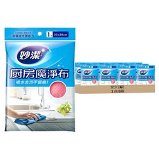 妙潔 垢乾淨廚房魔淨布 顏色隨機, 18袋