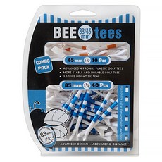 BEEtees Micro Body 組合包高爾夫球釘組, 白色 + 藍色 + 橘色, 1組