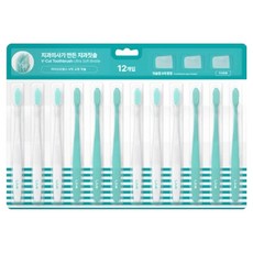 라이브오랄스 미세모 V컷 치과 교정 칫솔, 12개입, 1세트