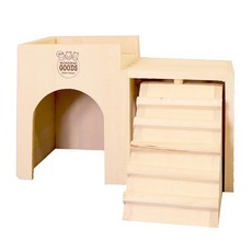 MARUKAN 鼠鼠城堡餐廳 (M), 天然木, MK-HT-35, 1入