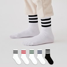 GGRN 兒童款 Standard AA 三線時尚襪子 5雙組