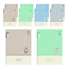 PENPIA 2000 小學3-6年級閱讀記錄線圈筆記本, 10個, 隨機出貨