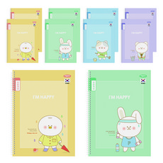 PENPIA 2 000 國小8格國語線圈筆記本 通用, 10個, 隨機出貨