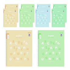 펜피아 2 000 3줄 영어 스프링노트, 랜덤발송, 10개