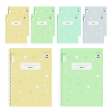 PENPIA 2000 國小3-6年級英文線圈筆記本, 10個, 隨機出貨