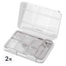 DAPERSALES 便攜式一週藥盒 白色, 2個