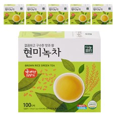 다농원 현미녹차 티백, 1.3g, 100개입, 6개