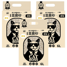 PET SONG CATBOSS系列 木薯豆腐貓砂 1.5mm, 6L, 3包, 原味