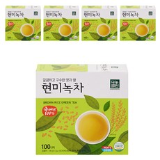다농원 현미녹차 100티백, 1.3g, 100개입, 5개