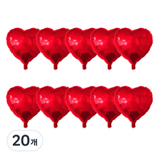 迷你愛心派對氣球, 20個, 紅色