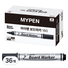 MyPen 白板筆 160, 黑色, 36個