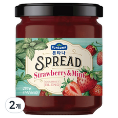 歐洲 Fontana 草莓薄荷抹醬, 280g, 2個