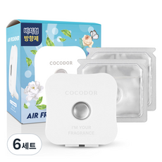 코코도르 비치형 방향제 본품 케이스 + 리필 12ml x 2p 세트 프렌치 라벤더, 24ml, 6개
