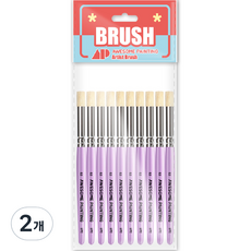 Awesome Painting 模板刷 工藝用 工藝筆刷 STC S 10p, 2號, 20個