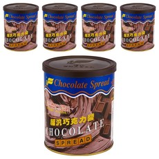 福汎 巧克力醬 不含防腐劑 不含膽固醇 奶素可食 即可食用 烘焙調理專用, 900g, 5罐