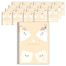 PENPIA 1 000 小學聽寫線圈筆記本 共用, 隨機出貨, 20個