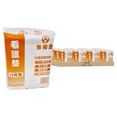 包如意 看護墊 中型到大型, 75 x 65cm, 10片, 12包