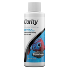 Seachem 西肯 Clarity 水質速清劑 適用於海洋和淡水 適用於所有類型的混濁 對珊瑚礁和植物安全, 100ml, 1瓶