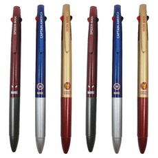 1977아토 마블 캐릭터 3색 볼펜 0.7mm, 랜덤 발송, 6개