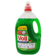 Voll 白色衣物洗衣精 綠色 40杯, 3L, 1桶