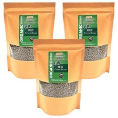 茂喜食品 有機綠豆 適合做成飲品或甜點, 400g, 3包