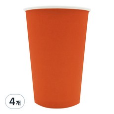 스완 지름 90 종이컵 레드 440ml, 100개입, 4개