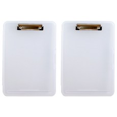 GAKYU A4板夾文件盒, 透明, 2個