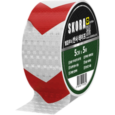 스코라 벌집무늬 반사 테이프, 1개, 실버레드
