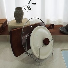 Mongmung 304不鏽鋼鍋蓋砧板收納架 + 接水盤套組, 1套, 單一顏色