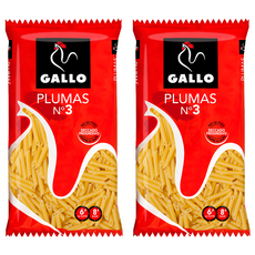 西班牙 GALLO 公雞牌 無鹽無色素小筆尖麵寶寶麵, 250g, 2包