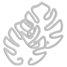 morningscent 투명 플라스틱 식물 줄기 지지대 1 몬스테라, 2개