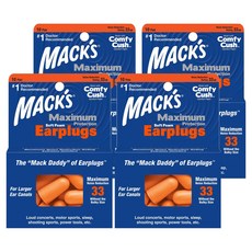 MACK'S Maximum 柔軟泡棉睡眠耳塞, 4個, 20入